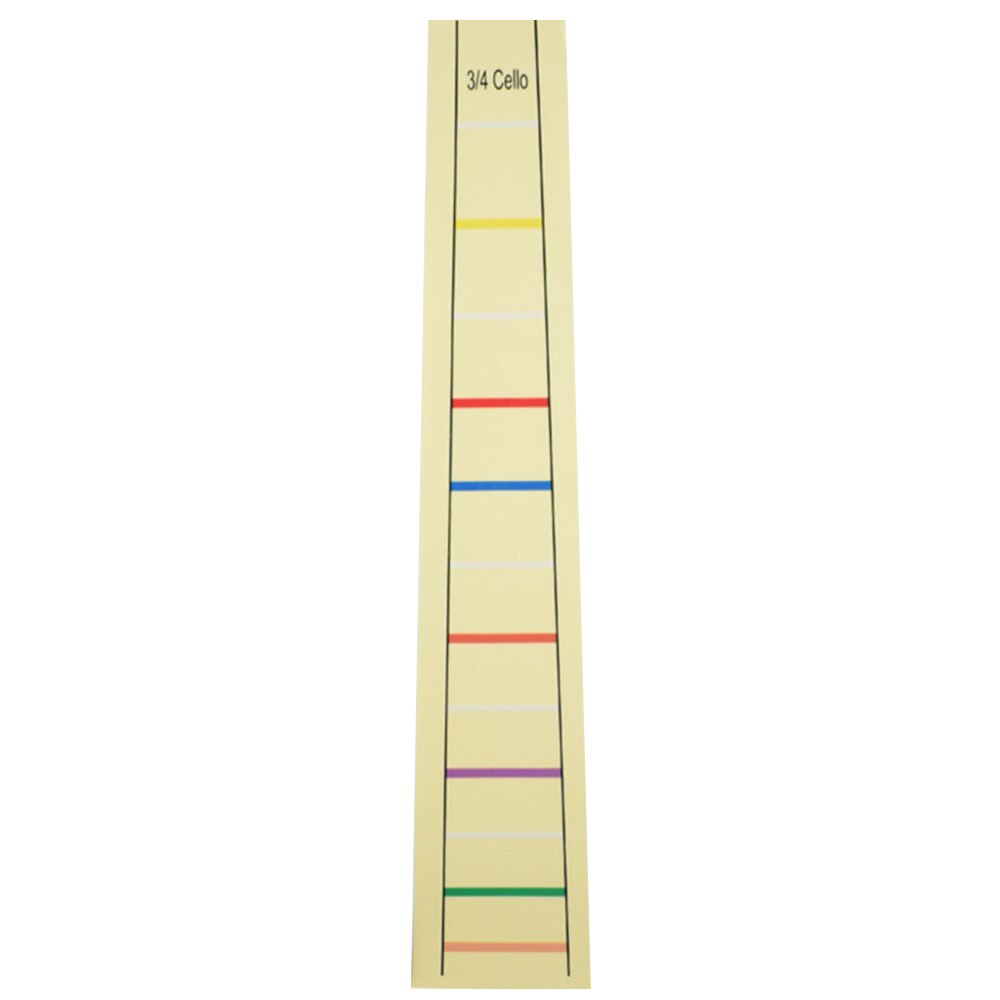 Cello Finger Sticker Practical Fret Fingerboard Label Sticker Finger Position Marker for 4/4 Size Cello (Yellow): Yellow