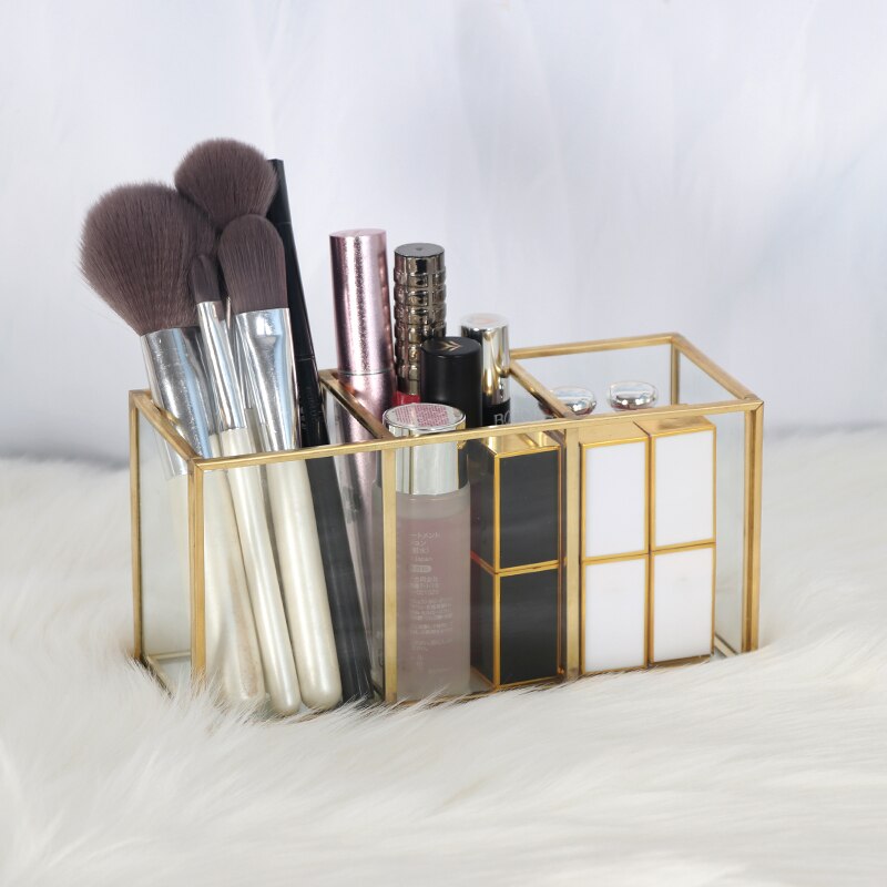 Make-up Kwasten Organizer Box Mascara Lipstick Stand Case Borstel En Liner Make Organizer Acryl Make-Up Tools