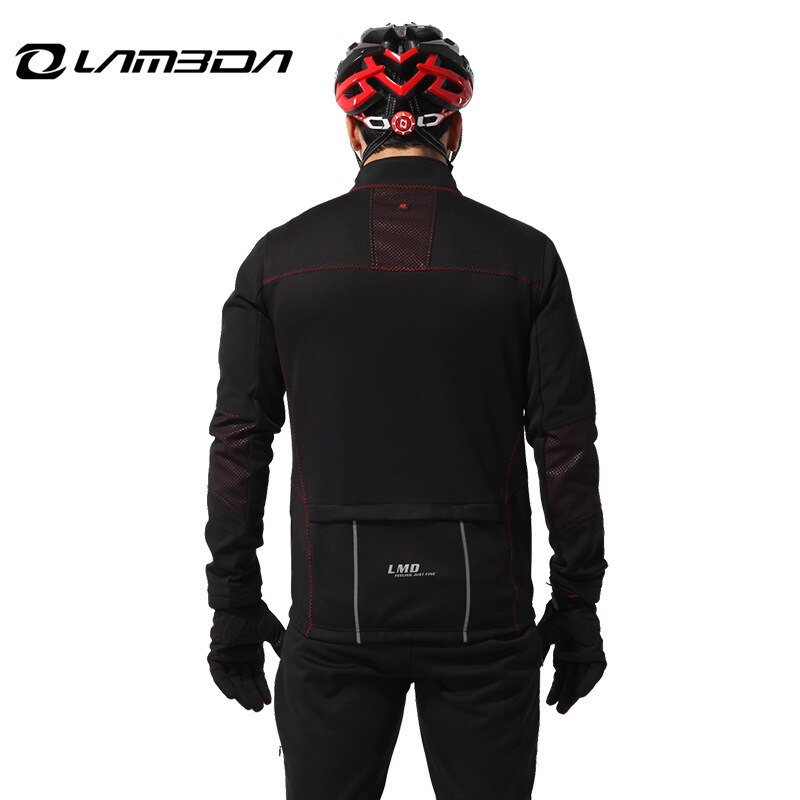 Lambda-ropa de ciclismo para hombre, traje polar cálido de manga larga, ropa deportiva para ciclismo al aire libre, Otoño e Invierno