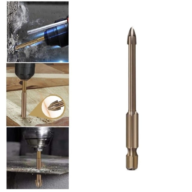 Efficient Universal Drilling Tool Cemented Carbide Drill Bit Ceramic Brick Wall Hole Opening Power Utility Tools Accessories: 5mm