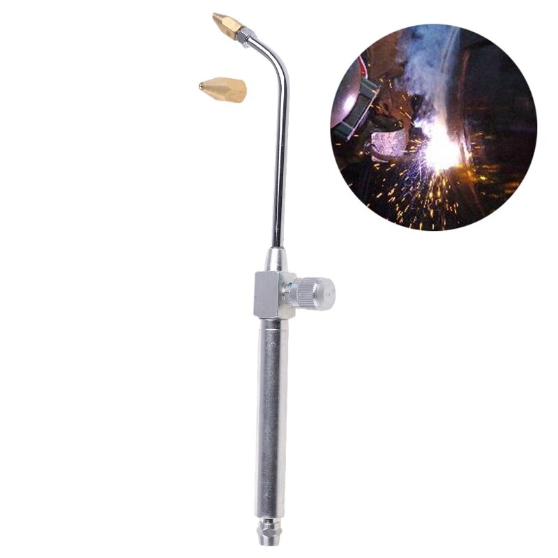Durable Metal Replaced Flexibly Double Head Torch Welding Soldering Tools Mini Adjusted Flame Size with Switch M4YD