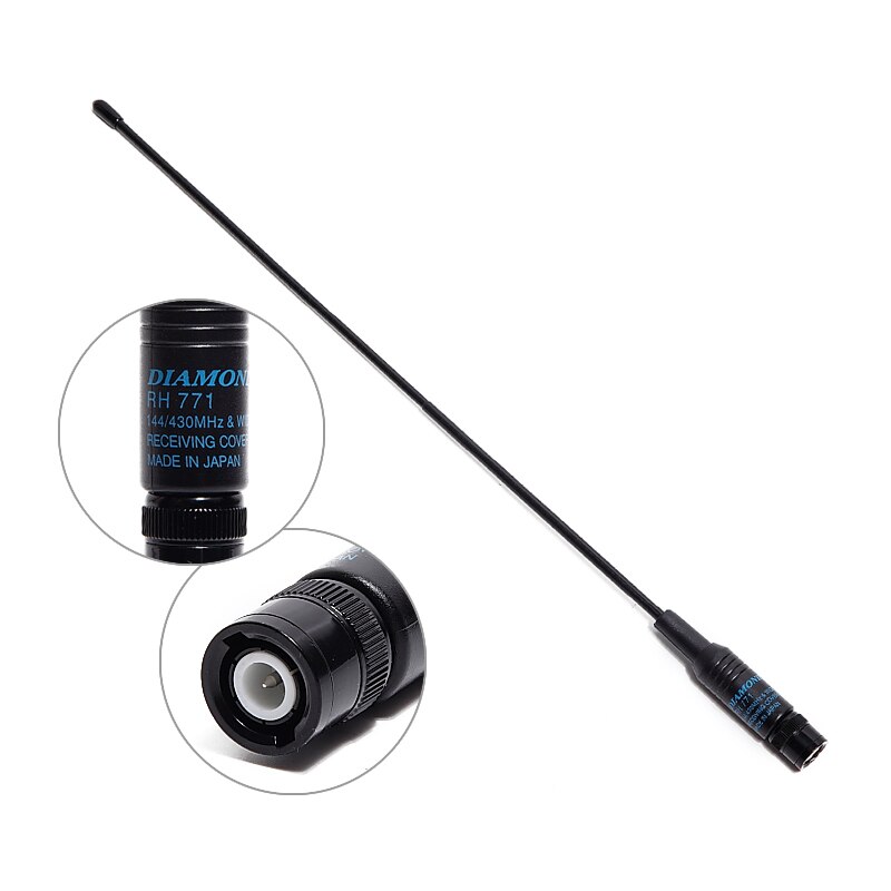 Diamond RH-771 DUAL BAND U/V 144/430Mhz BNC Antenna RH771 For IC-V8 IC-V82 IC-V85 TK308 HT440 CP500 Walkie Talkie Two Way Radio
