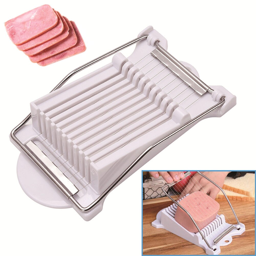 Stainless Steel Lunch Meat Slicer Ham Banana Slicer Fruit Slicer Egg Cut Divider Kitchen Tools