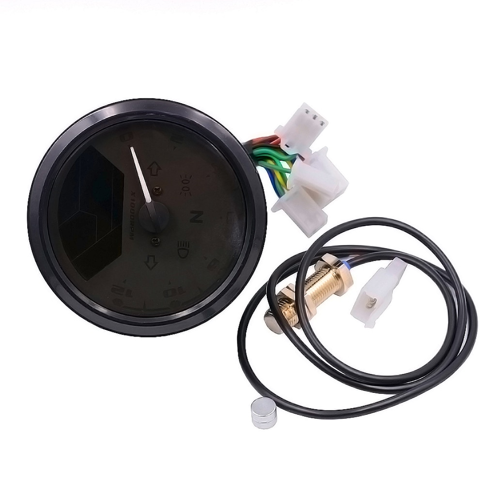 Moto Lcd Compteur NuméRique Compteur De Vitesse OdomèTre TachymèTre