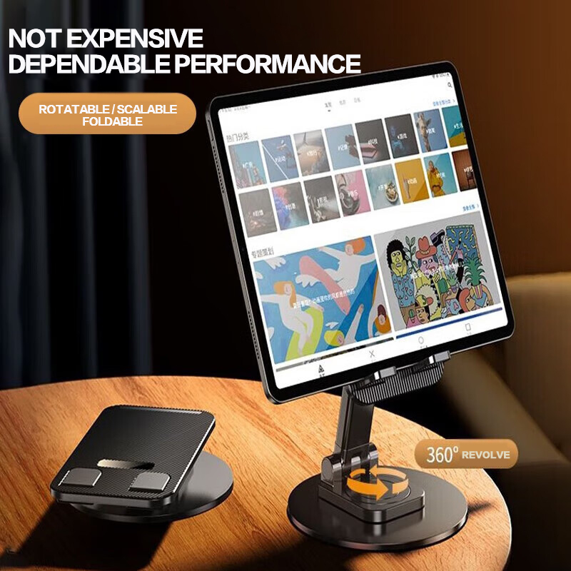 Houder voor desktoptelefoon 360° ° Roterende opvouwbare standaard antislip voor iPhone 13, Xiaomi Huawei mobiele telefoon, tablet, universele accessoires