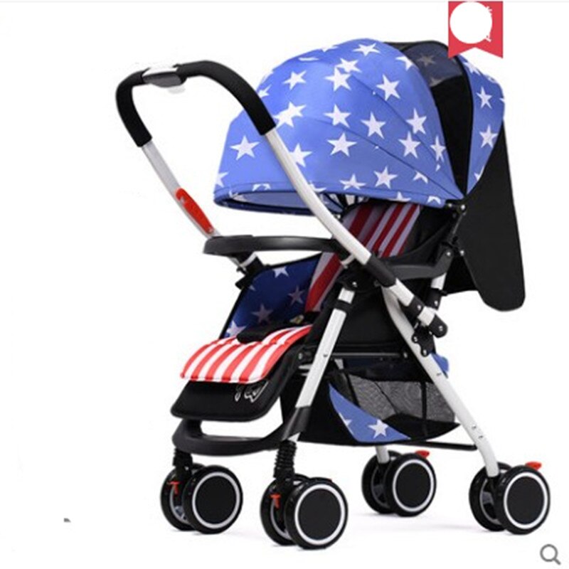 Baby stroller can sit and lie super lightweight folding simple portable child baby umbrella