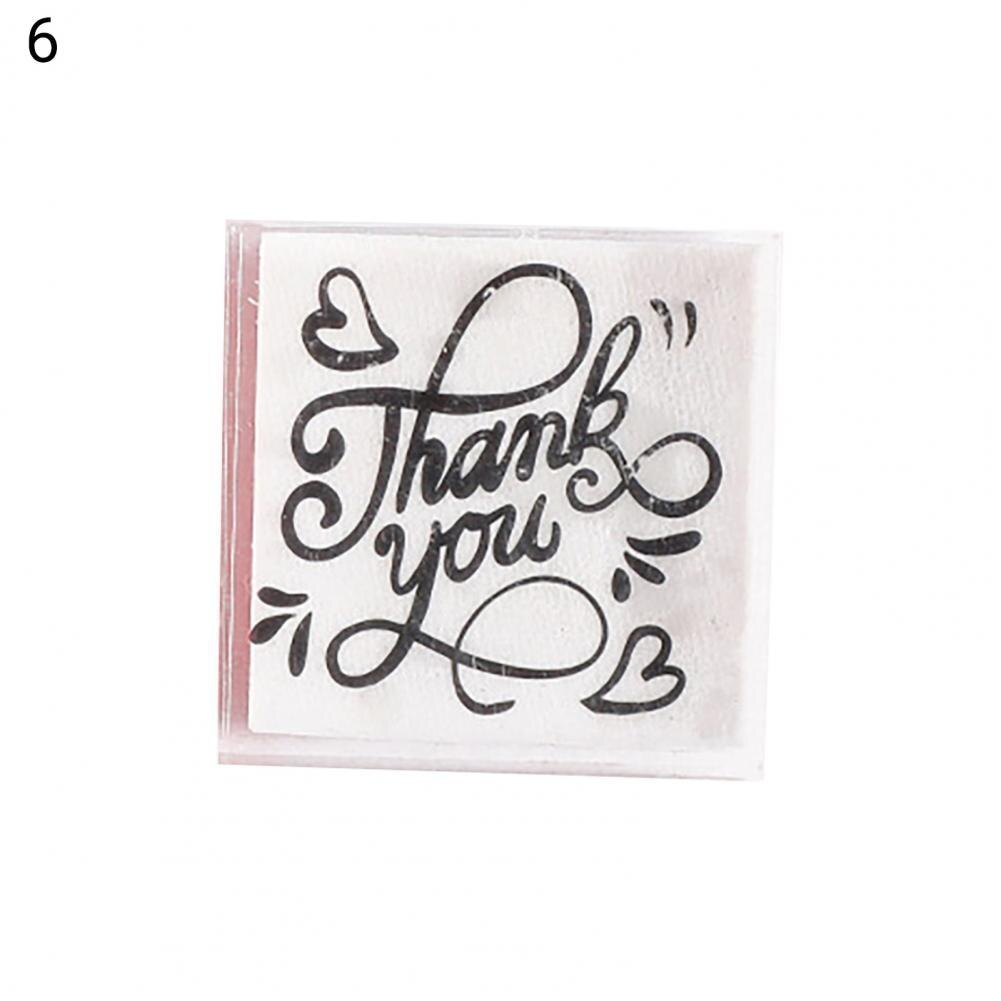Transparent Warm Phrases Clear Stamp Rectangular Stamp Multifunctional for Home:  6