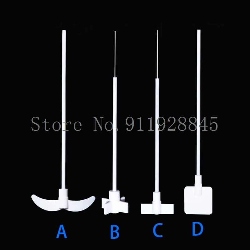 2 teile/los Labor PTFE Rühren Paddel Rührer Rühren Aalve Klinge Säure und Alkali Beständig Mond Kreuz Platte Typ F4 Mischen Bar