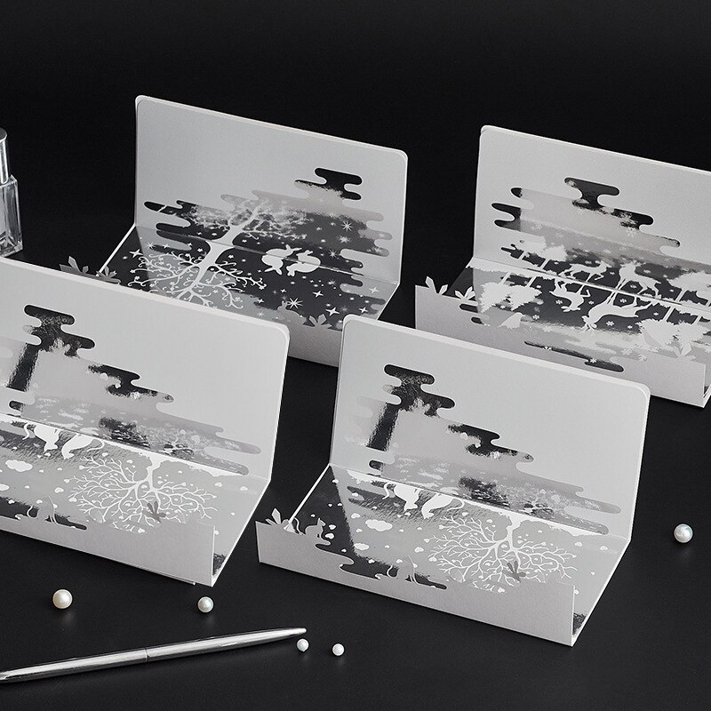 Mirror Reflection Animal Series Greeting Card Double-layer Hollow 3D Birthday Card Teacher Mother's Day Blessing