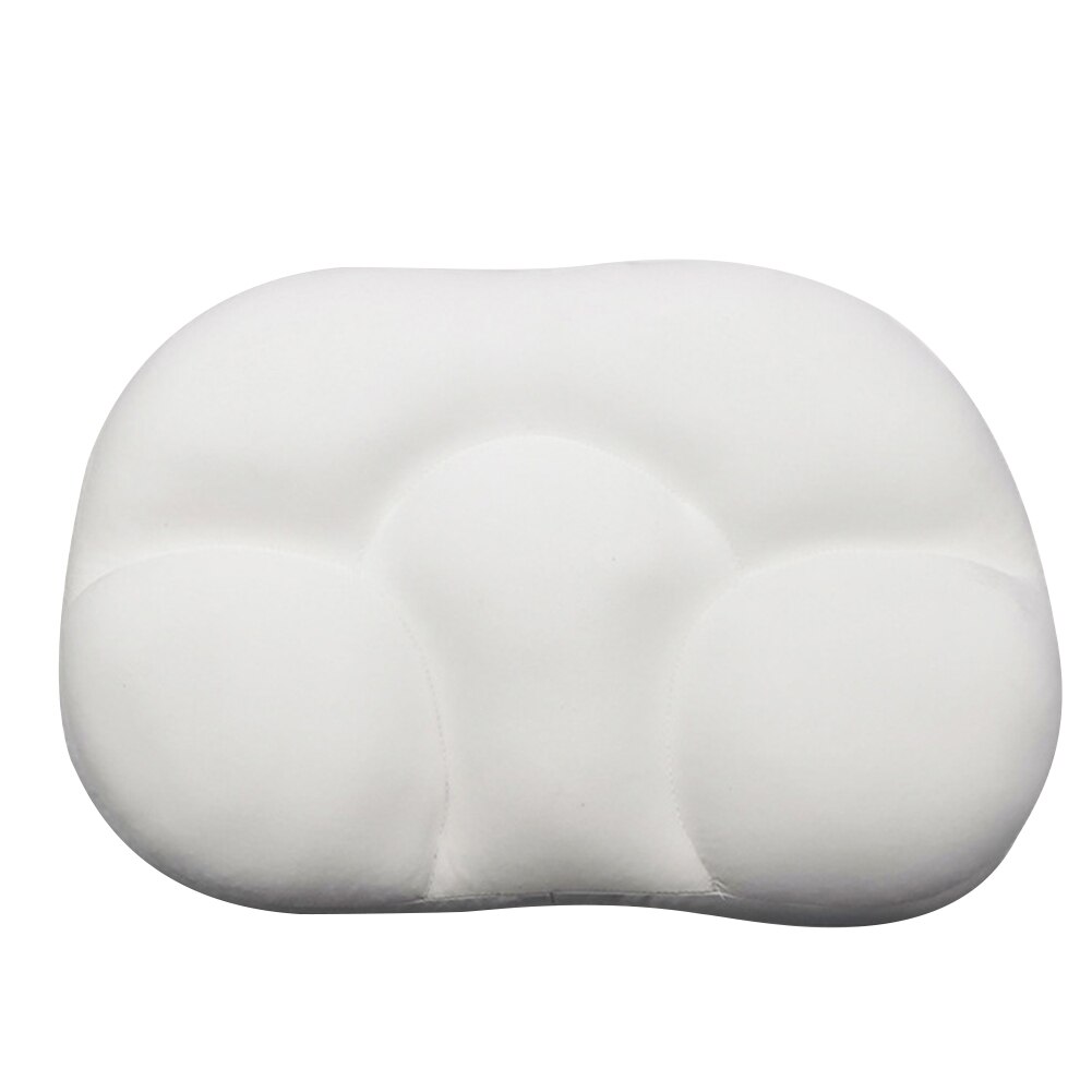 3D Hals Micro Airball Kussen Diepe Slaap Head Rest Luchtkussen Overdrukventiel Kussens Wasbaar Kussen: white