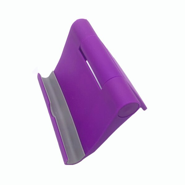 Universelle metall-tablet-halterung für ipad und samsung, faltbarer tablet-ständer, flexibler tischständer für iphone und redmi: Lila