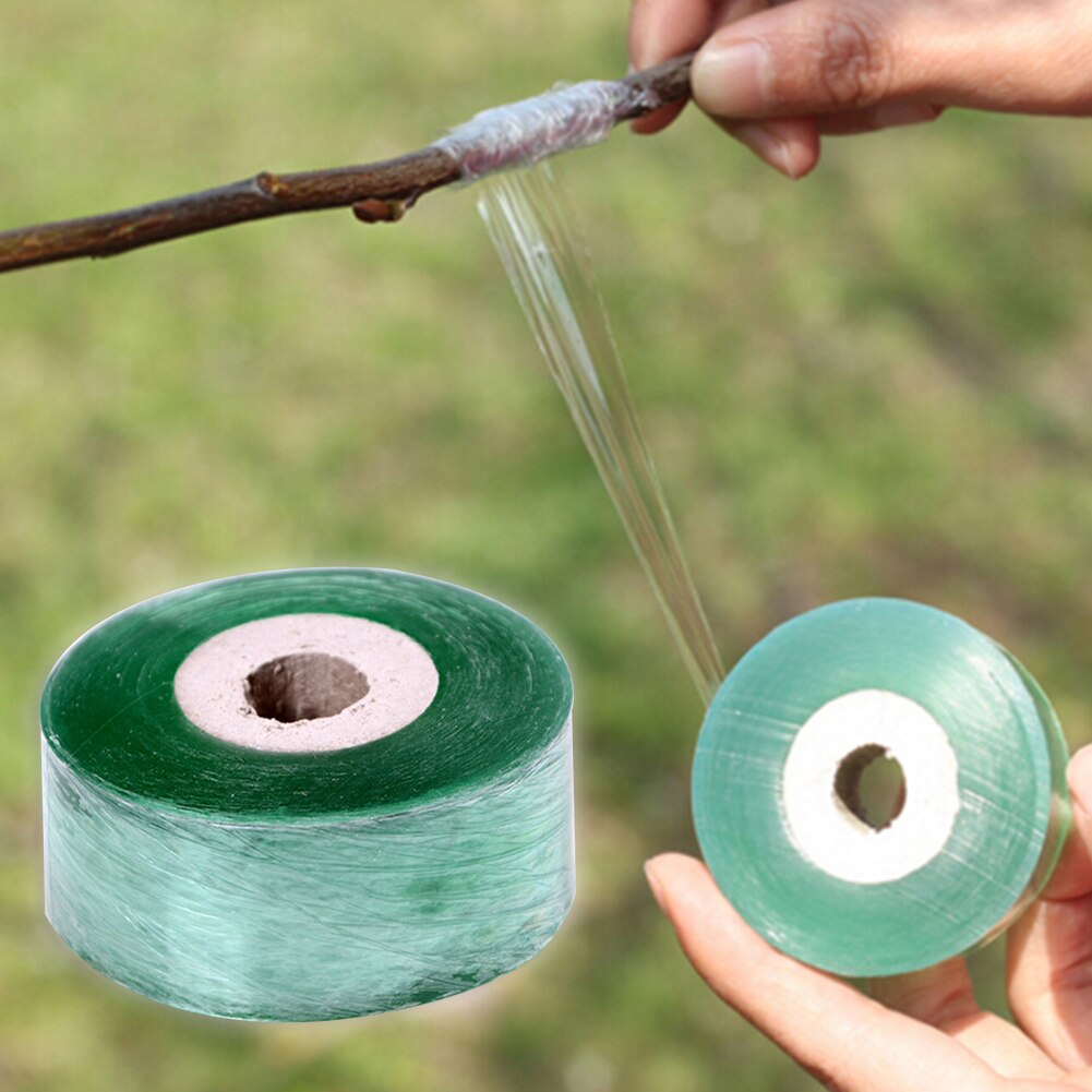 1 rollo de 6cm de película para injertos de árboles frutales para atar cinta herramienta para cintas con material de PVC, no tóxico e insípido, más seguro