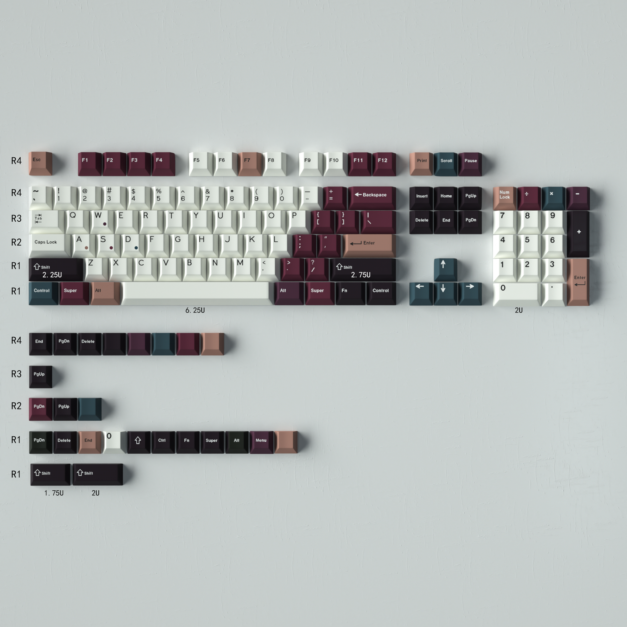 GMK The First Love Keycaps, juego grande, teclas personalizadas en inglés japonés, perfil de cereza, teclas de DYE-SUB PBT para teclado mecánico: Cian