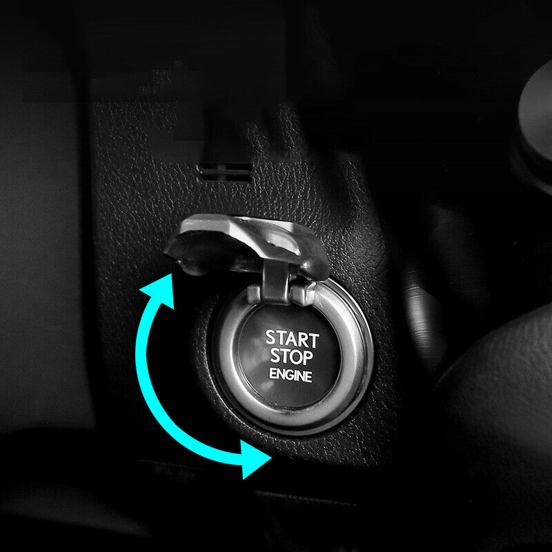 Universal Car Auto Ontsteking Motor Start Stop Knop Decor Ring Trim Cover Cap