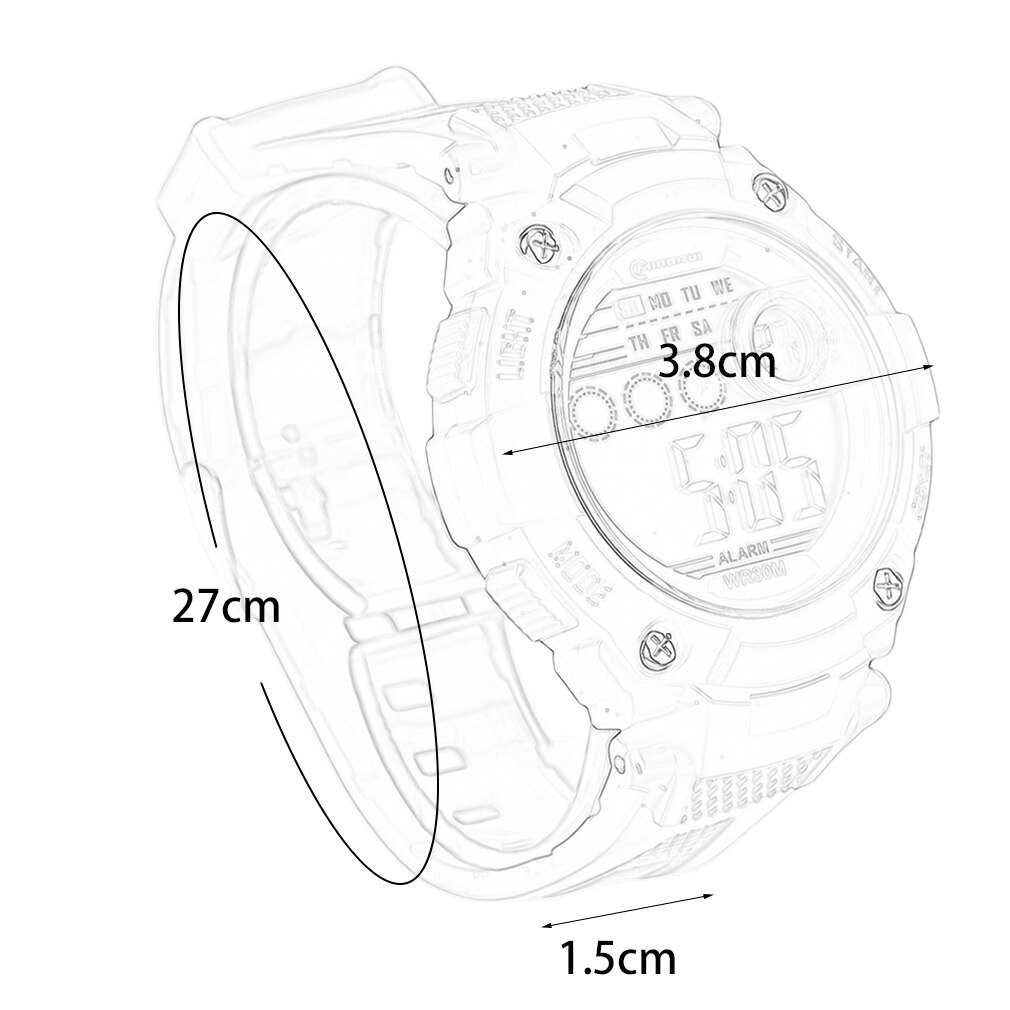 Mingrui 8560109 Modieuze Mannen Vrouwen Sport Waterdicht Polshorloge Unisex Trendy Casual Rubber Quartz Horloges