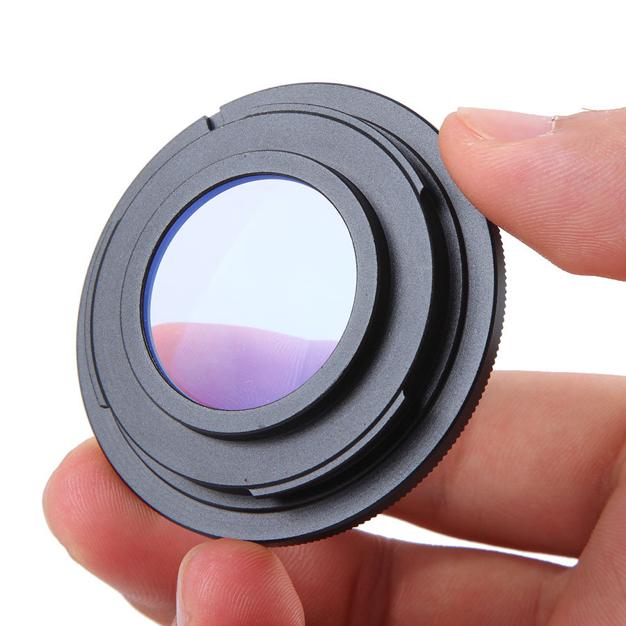 M42 Lens To Nikon AI Mount Camera Adapter With Glass - Focus To Infinity For D7100