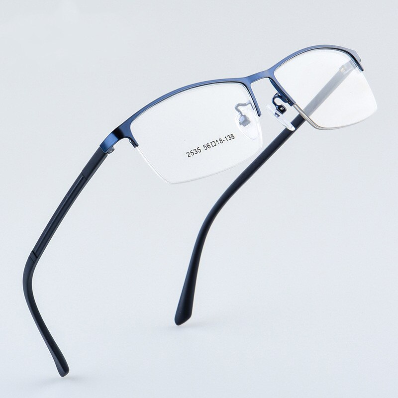 Myopia Glasses Frame Steel Plate Half-rim Glasses-computer Eyeglasses Frames Frame Eyewear Male