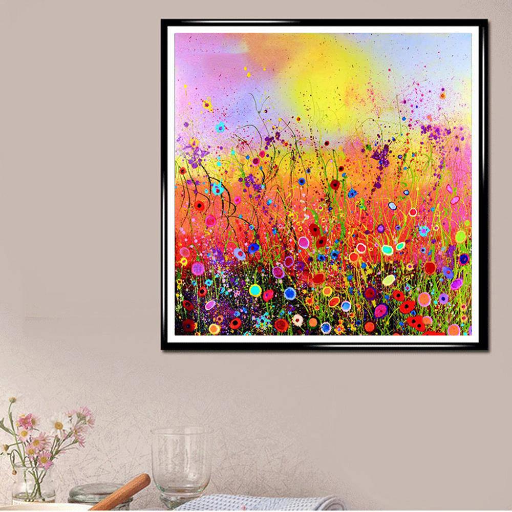 5D Kit Complet De Broderie Diamant Chat Fleur - Peinture Diamant