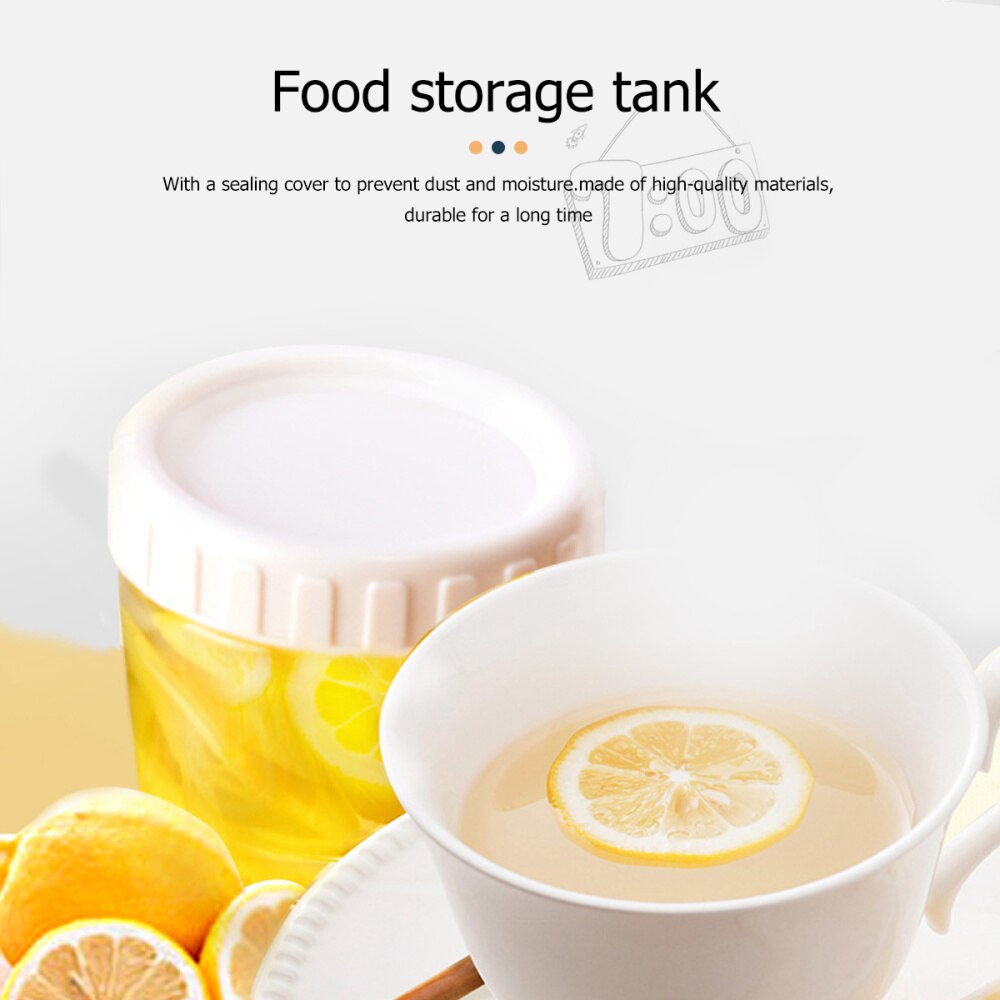 1 juego 2 uds. Vaso de almacenamiento sellado de vidrio lata Nido de Pájaro contenedor de almacenamiento de alimentos tarro para grano para casa Oficina cocina (amarillo + azul con
