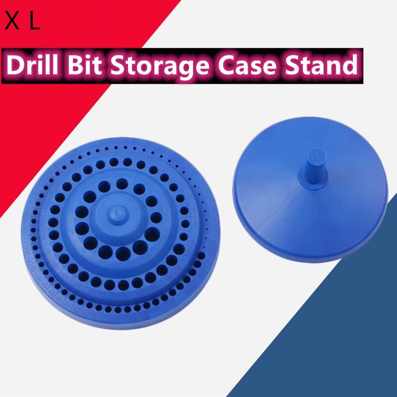 Drill Bit Storage Case Stand Round Shape Hard Plastic Organizer 100Pcs Hole Bore Special for CNC machine tools