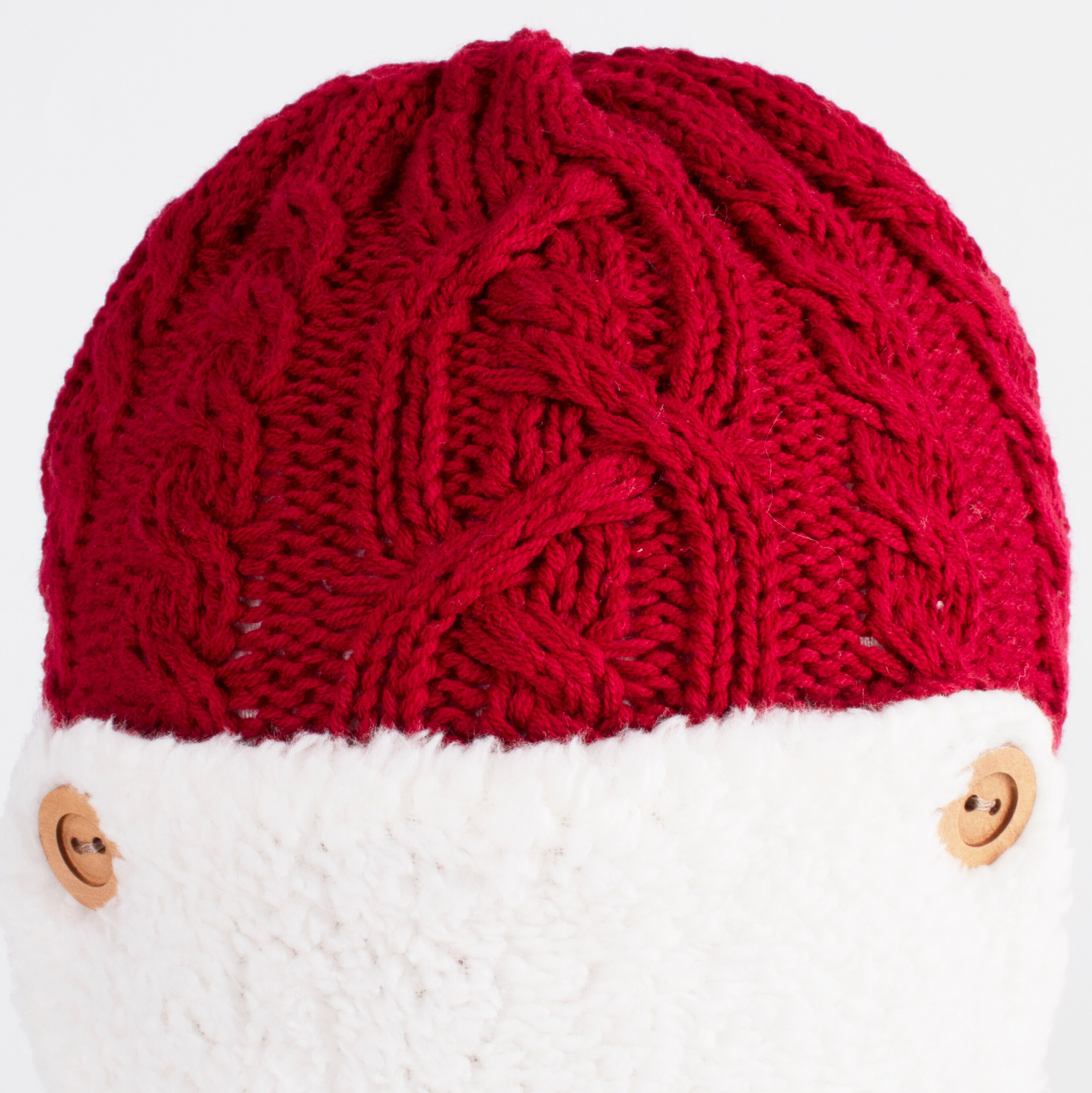 Connectyle peuter baby jongens wintermuts fleece gevoerd oorkleppen gebreide kabel warme schedel dagelijkse muts mutsen voor meisjes