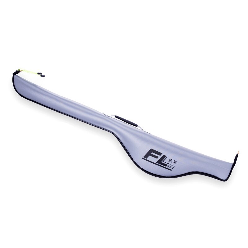 120CM Portable Waterproof Fishing Rod Bag Multi-purpose Folding EVA Fishing Pole Lure Tools Storage Bag: Light Grey