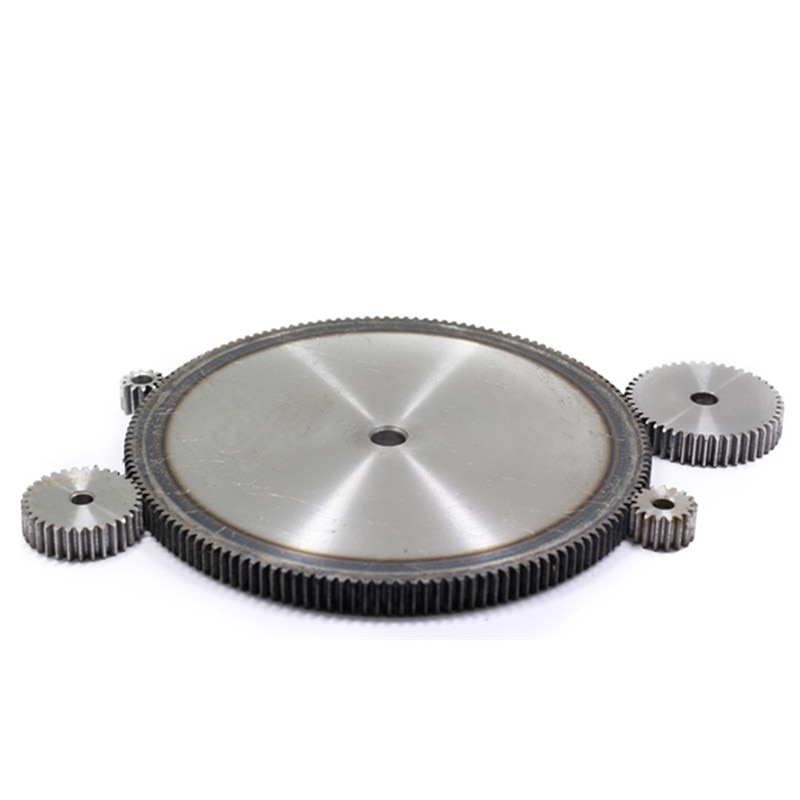 1 Mold gears is 45 # steel pinion and rack straight gear is gear 10 mm thickness gear wheel 43 to 58 tooth hole process