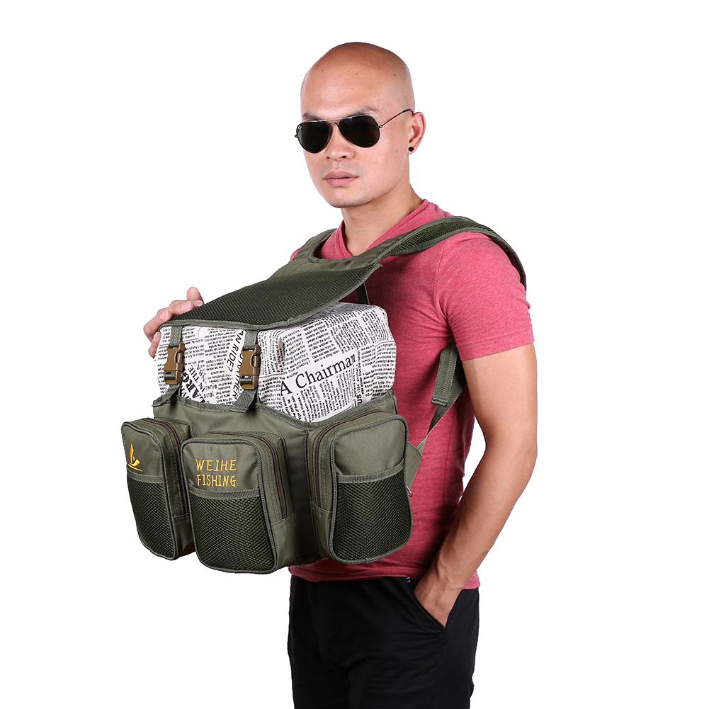 Sacs de pêche multifonctionnels, boîte à appâts en Nylon, rangement, emballage étanche, Pack de leurres, matériel de pêche à la carpe, sac à dos