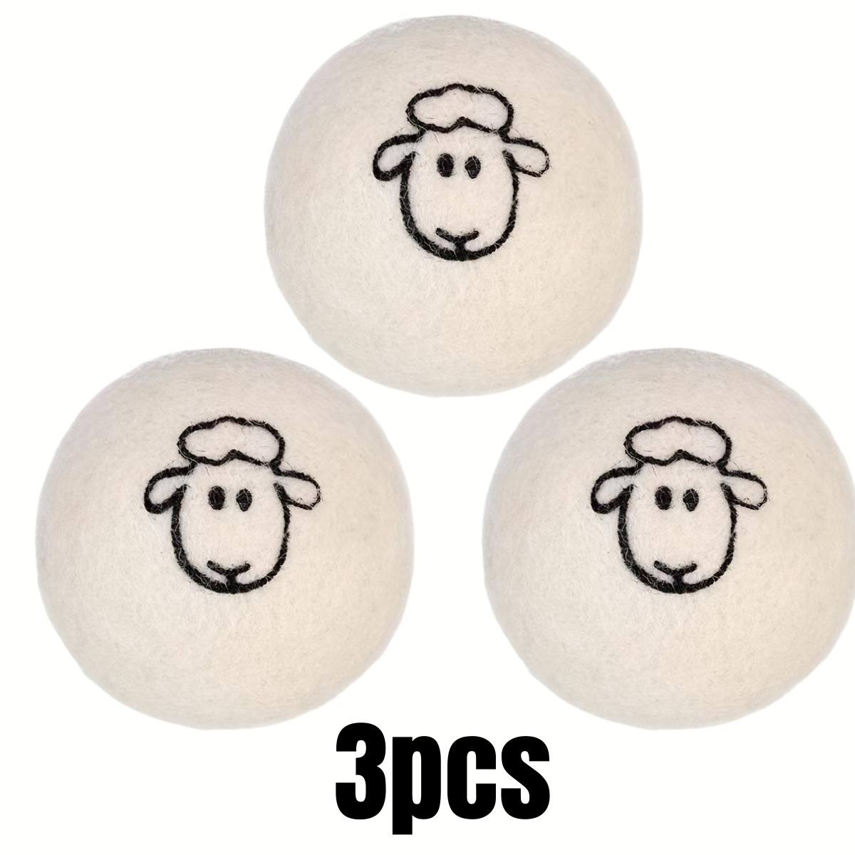 Bolas de secado de lana, 6 uds., electricidad estática, suavizante de arrugas, Bola de lavado, suministros para el cuidado de la ropa, aparatos de limpieza del hogar: Gris oscuro