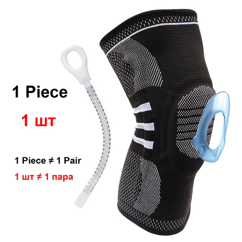 Tom der Umarmung Silicon Meniskus Kneepad 1 Pcs Frühling Knie Pads Unterstützung Patella Schutz Bein Arthritis Verletzungen Gym Hülse knie klammer: BlackWhite / S