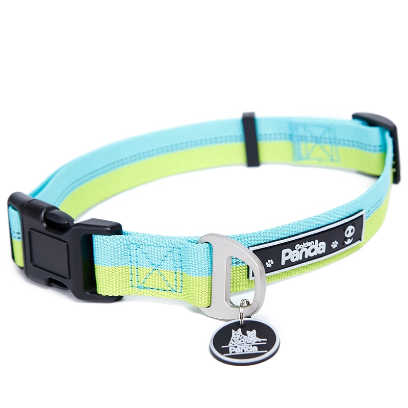 Reflective Pet Collar Strength Nylon Webbing Pet Tracking Adjustable Led Dog Collar For Small Medium Large Dogs