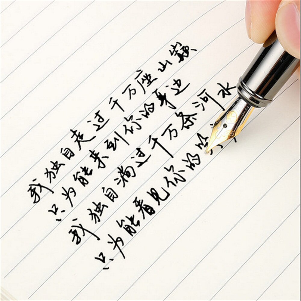 Luxury Gray Line Business office Fountain pen School student office supplies pen