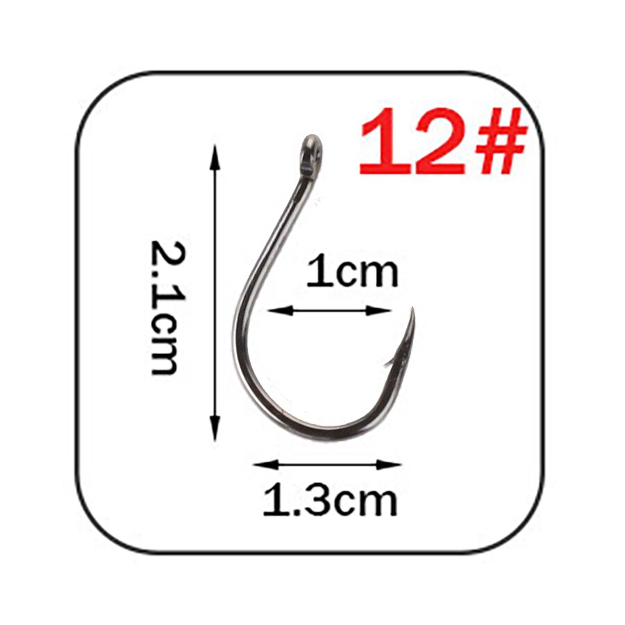 Wpe mærke 1 pakke fiskekrog størrelse 7#-15#  krog med modhager højkulstofstål enkelt cirkel karpe fiskekrog jig tilbehør: Lilla