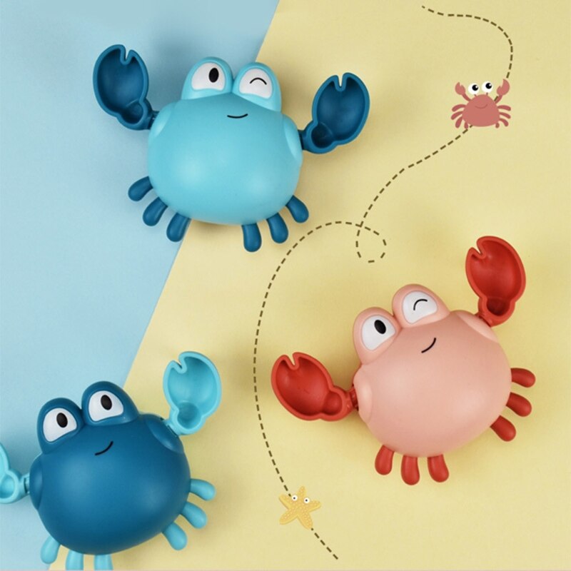 2 Stuks Wind Up Baby Bad Douche Bubble Zeep Machine Maker Krabben Speelgoed Voor Kinderen Kerst Cadeau Douche Speelgoed Accessoires