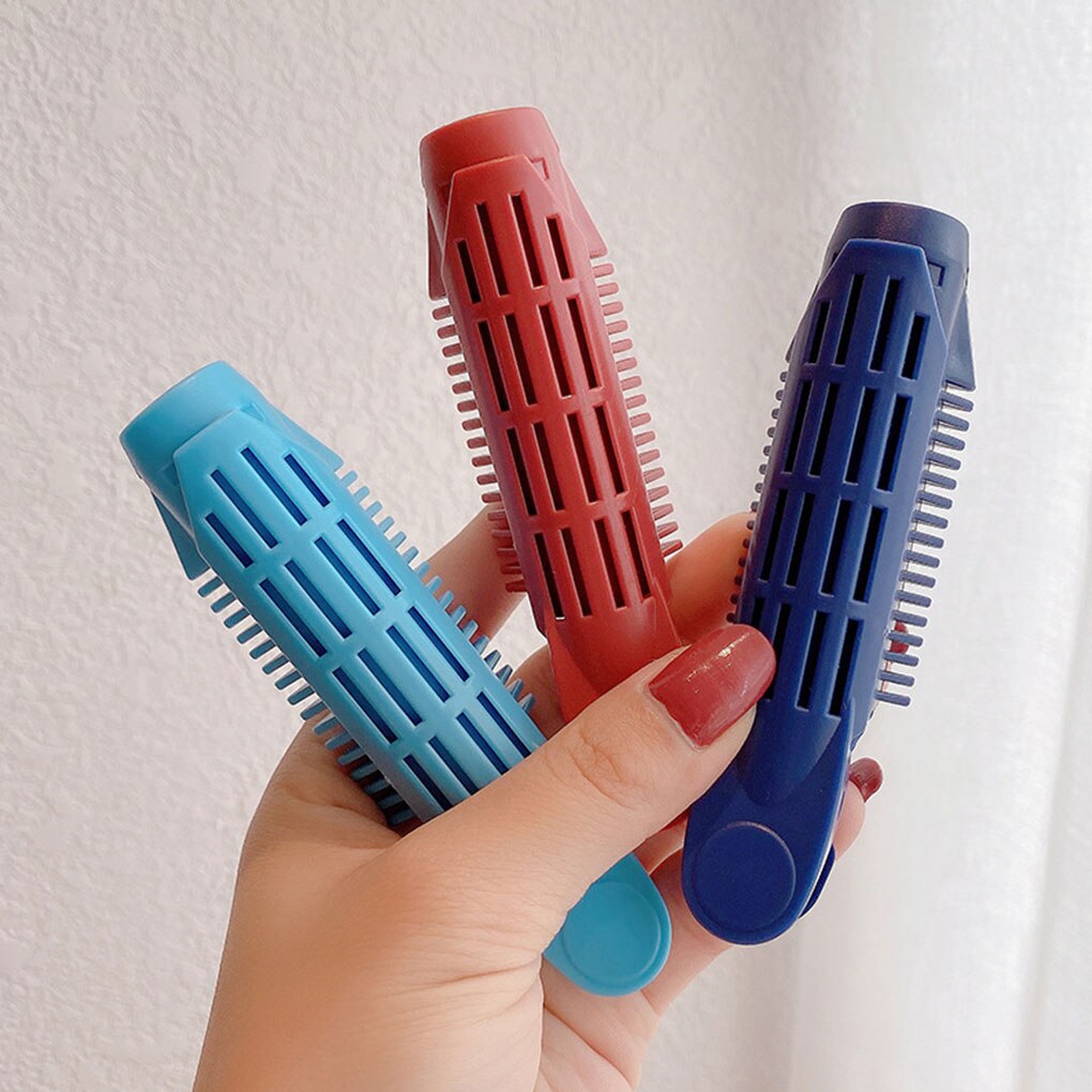 1/2/3Pcs Candy Kleur Haar Clip Wortel Pluizige Plastic Hair Curler Draagbare Bang Kapsel Golvend Haar pin Roller Haaraccessoires