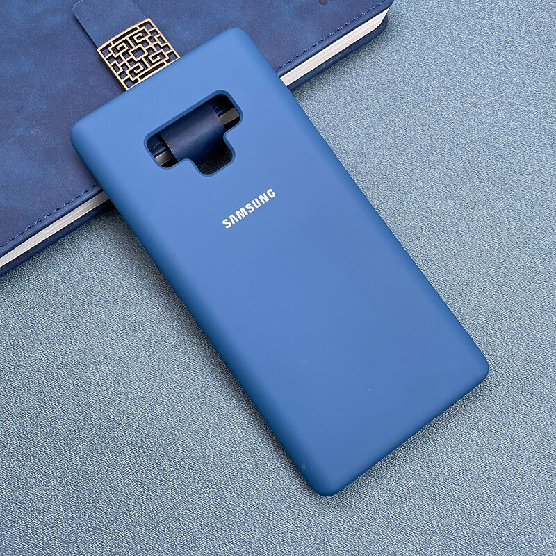 Funda de silicona líquida para Samsung Galaxy Note 9, cubierta trasera suave y sedosa de TPU para Galaxy Note 9: Sea Blue