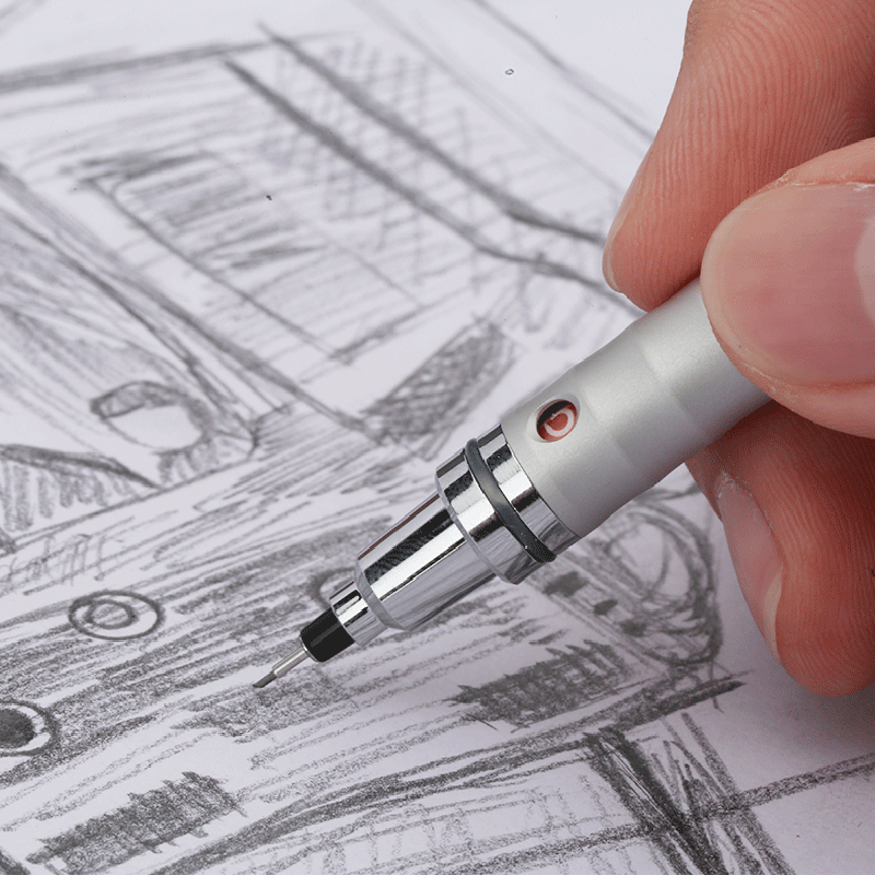 Uni kuru toga metal mekaniske blyanter  m5-1012 studerende kunst manga major tegning skitse ubrydelig blykerne roterbar 0.5mm