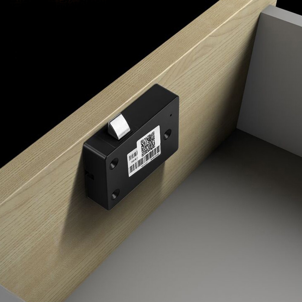 Smart Keyless Fingerprint Cabinet Lock Mini Portable Fingerprint Drawer Lock Office Drawer File Cabinet Biometric Electric Lock