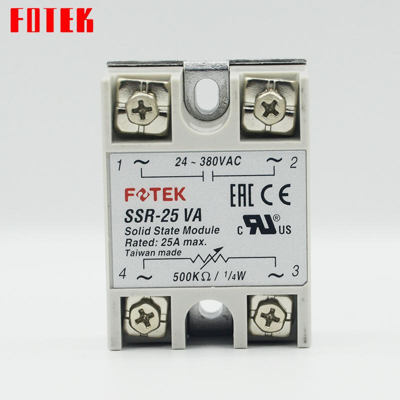 original FOTEK Solid State Relay SSR-10VA SSR-25VA SSR-40VA SSR-75VA SSR-25VA-H SSR-40VA-H