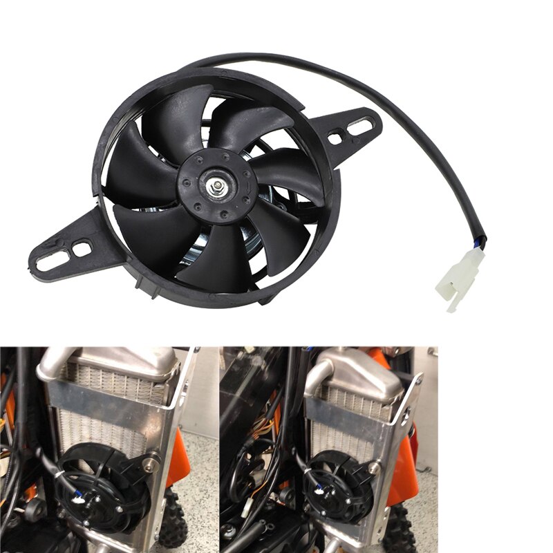 120mm Motorcycle Cooling Fan 200cc 250cc 300cc Dirt Pit Bike Motorcycle ATV Quad Oil Cooler Water Radiator Electric 12V