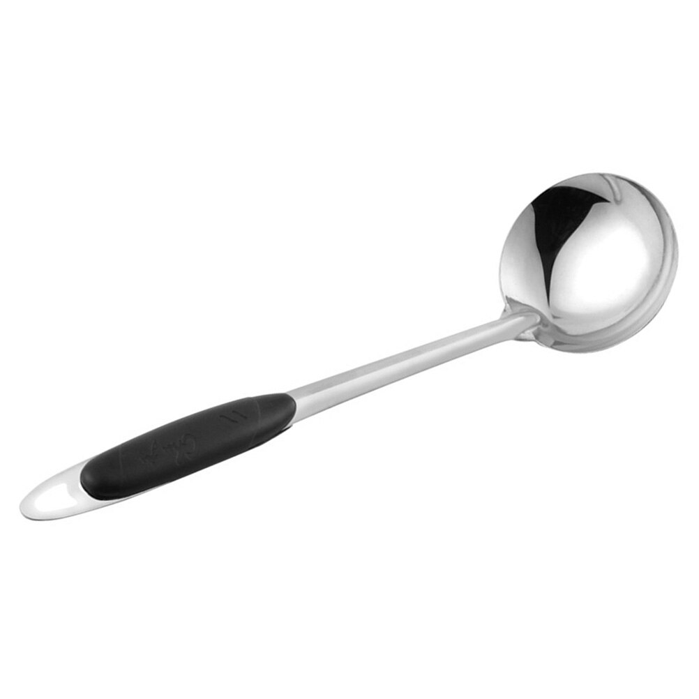 Cuillère à soupe suspendue en acier inoxydable | Ustensile à Long manche pour la maison, Pot , cuillère à soupe épaisse pour Restauran de cuisine 1 pièce