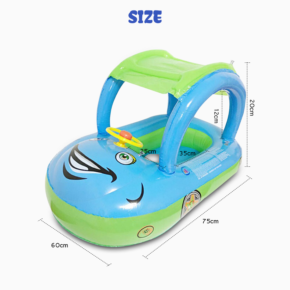 Kinder Aufblasbare Schwimmen Spielzeug Baby Wasser Spielzeug Abnehmbare Markise Auto Boot Ananas Sitz Sprinkler Wasser Ball