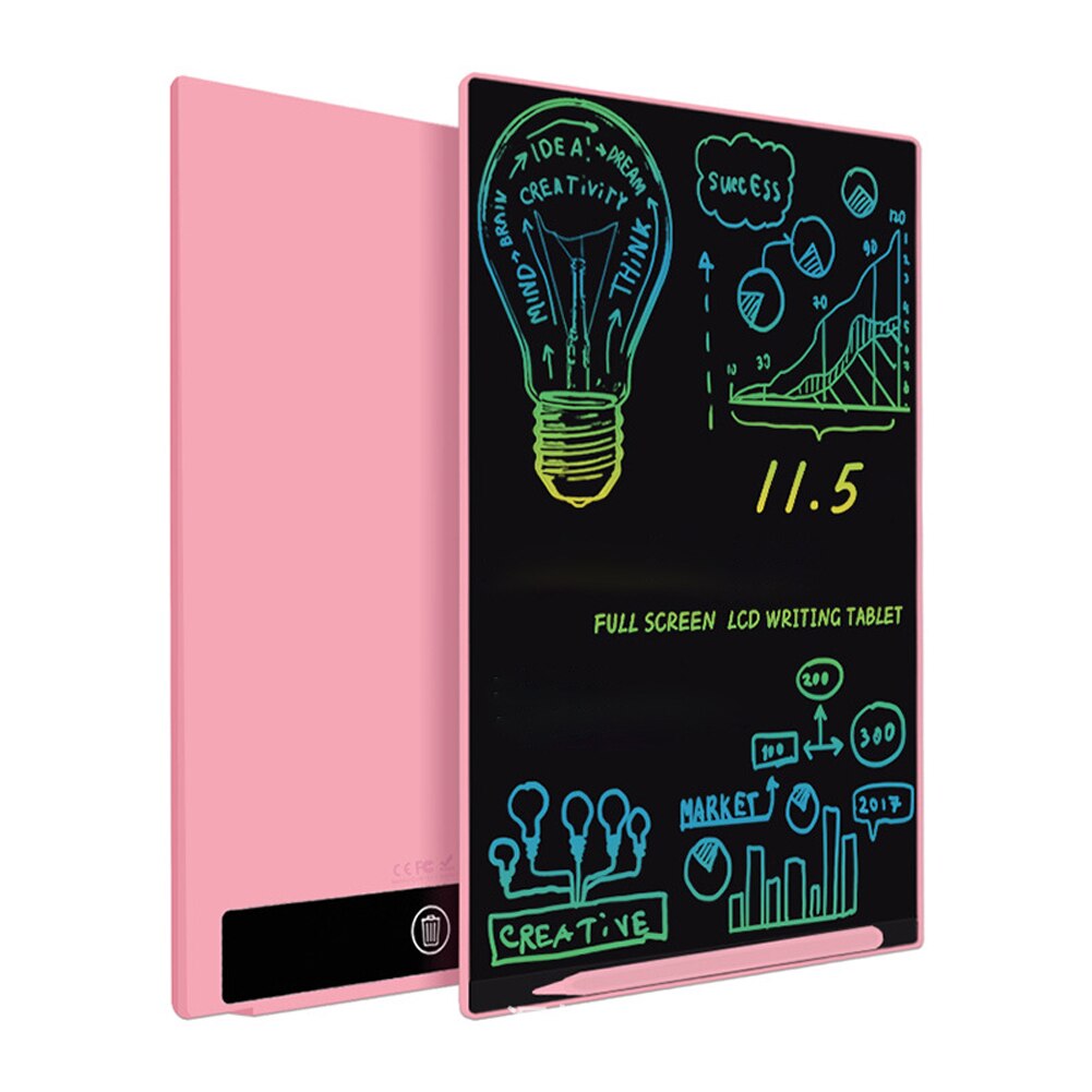 11.5in LCD Electronic Memo and Writing Tablets for Elderly and Children Write to Communicate Portable Business Intelligent: Pink