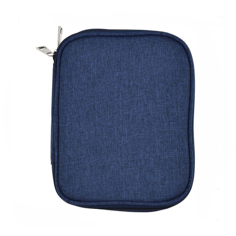 1 Pc Haak Opbergtas Met Rits Multi Kleuren Breien Accessoire Organizer Haak Haak Houder Hand Craft Naaien Naald Zak: blue short
