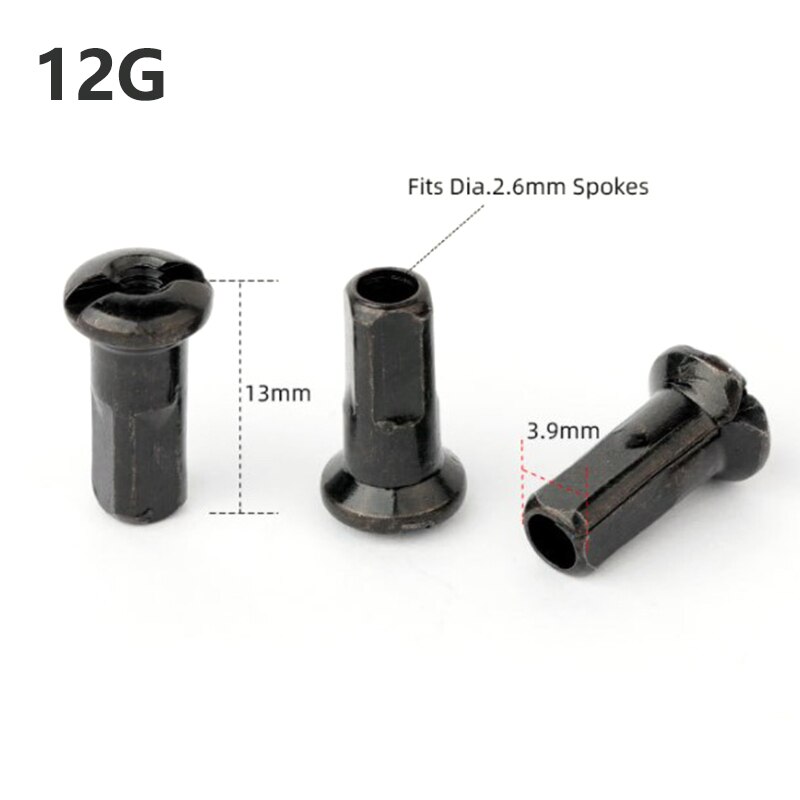 Couvre-rayons de vélo en aluminium, accessoires de cyclisme ultralégers, 12/14mm, 50 pièces