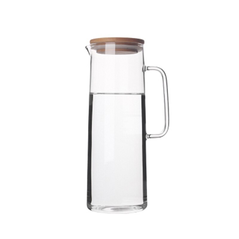 1000ml grote capaciteit hittebestendige bloemen theepot glazen beker sapkan set waterkan koude waterkoker dikker het glas koude waterkoker