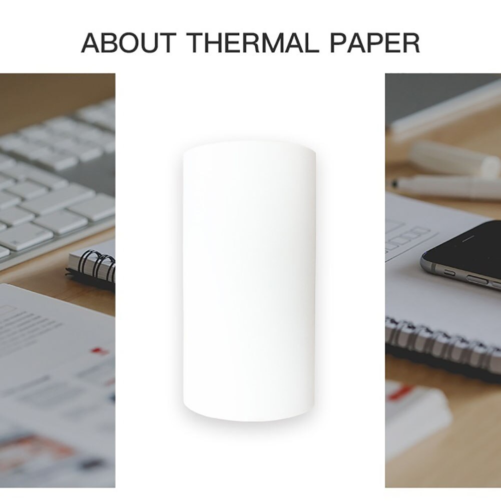3 Rolls 57x30mm Heat Sensitive Thermal Printing Paper Set Heat Sensitive Thermal Printing Paper Set for Paperang Printer