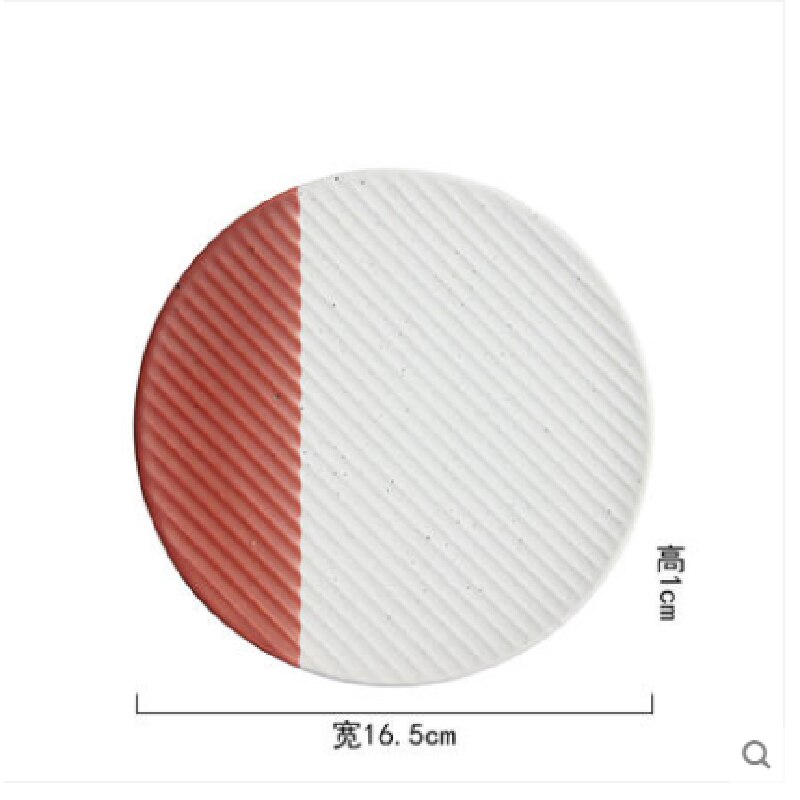 Platos de postre coloridos, platos de pastel, ensaladas, platos planos pequeños, postres de piedra, platos redondos de fruta, platos de desayuno