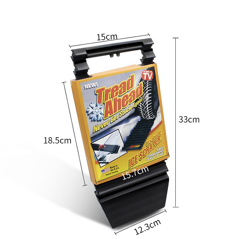 Stalwart Deep Groove Traction Mat, Emergency Light weight Portable Vehicle Recovery Treads For Car, Truck, RV, Off-Road