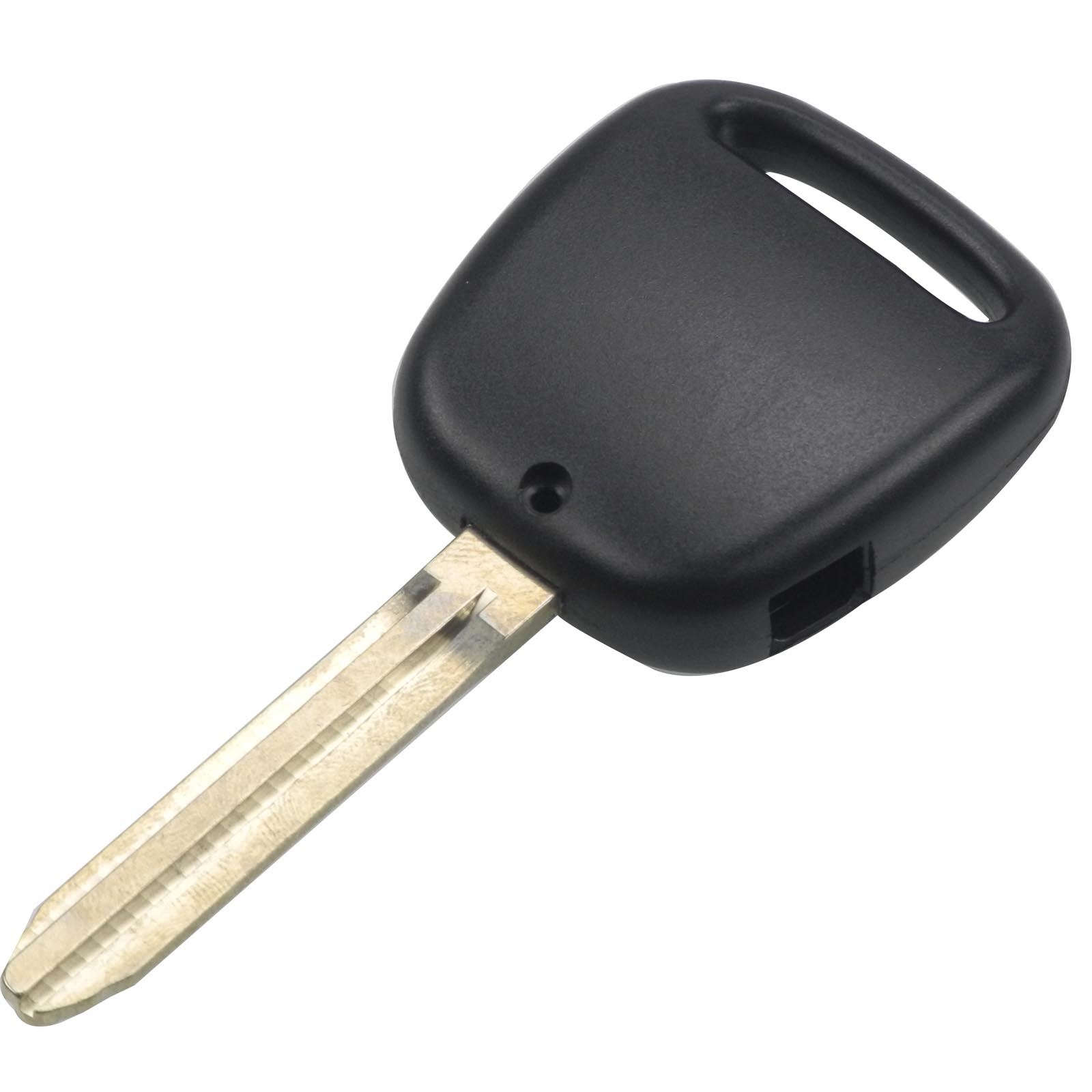 Jingyuqin 1/2 botones reemplazo Fob llave remota carcasa cubierta hoja para Toyota Carina Estima Harrier Previa Corolla Celica: Negro